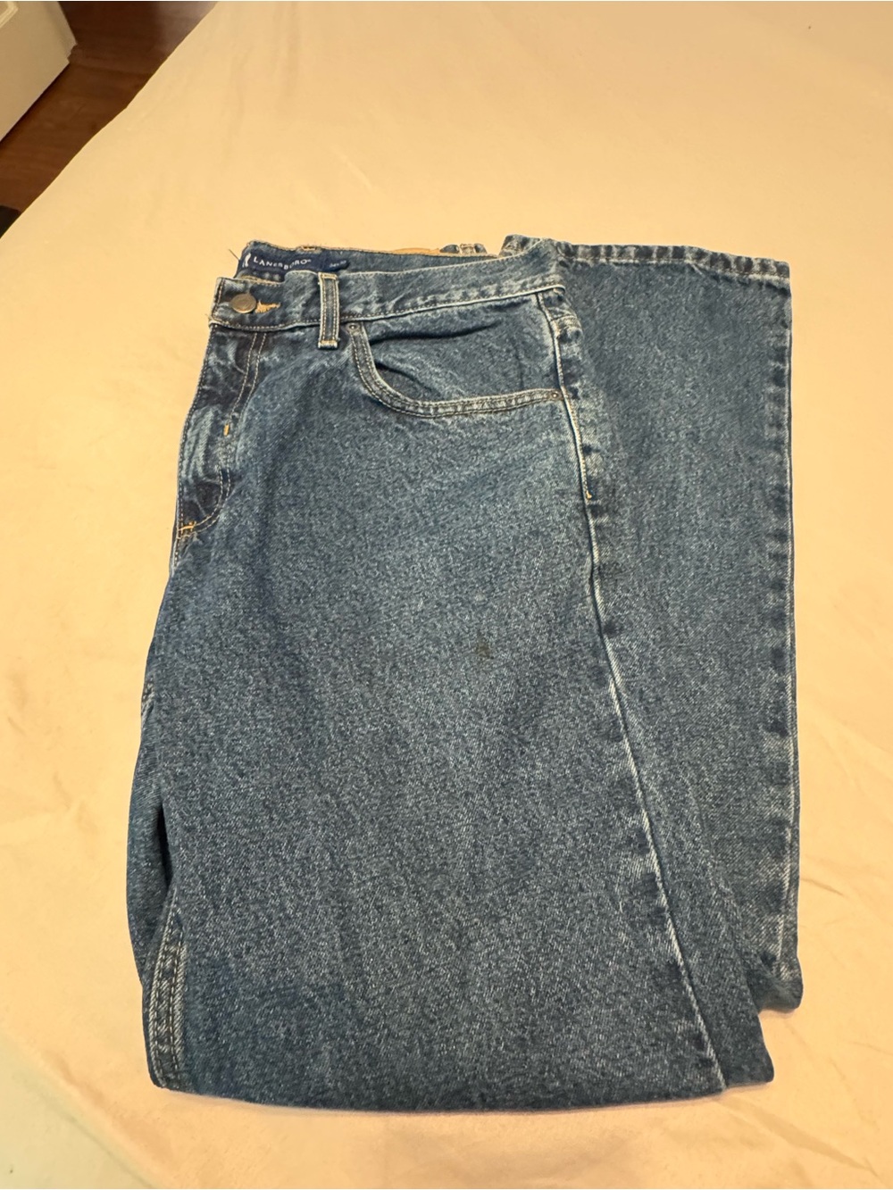Lanesboro Men’s Jeans - Size 34x30 - Medium Dark Wash Straight Leg Denim